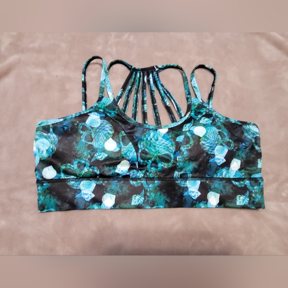 Constantly Varied Gear Mermaid Skull sports bra,  Size Large